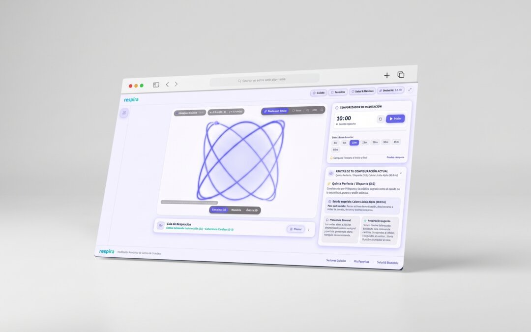 Respira — Meditación Inmersiva mediante Sonificación y Curvas de Lissajous